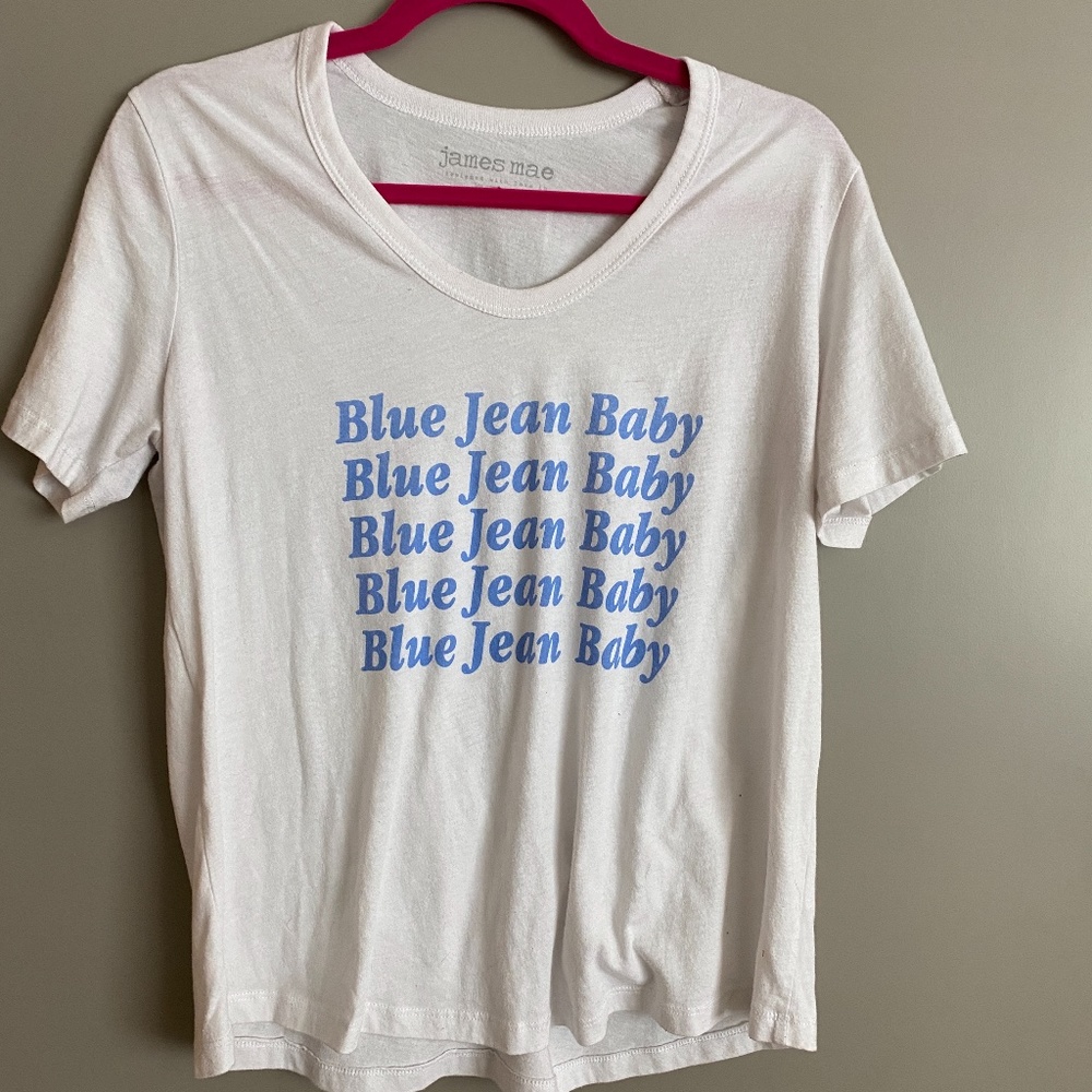 NWOT James Mae Blue Jean Baby YOU TEE